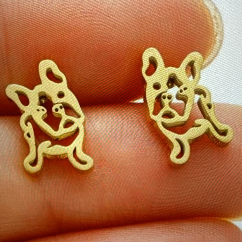Cute Frenchie Stud Earrings